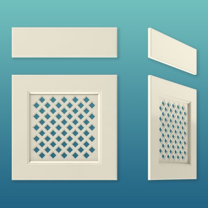 WOWFRONT - TYP : W7 vitríny RAL farby, 1stranne, mat