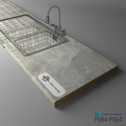 KASTAMONU - Pracovná doska TECHNOTOP - F084 PS64 - 4100 x 600 x 38 mm - Detroit