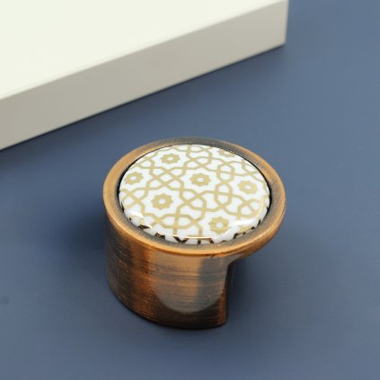 Knopok - Tomurcuk - 5070251357,  Biela/vzorovaný