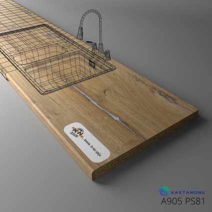 KASTAMONU - Pracovná doska TECHNOTOP - A905 PS81 - 4100 x 900 x 38 mm - Celtic Oak