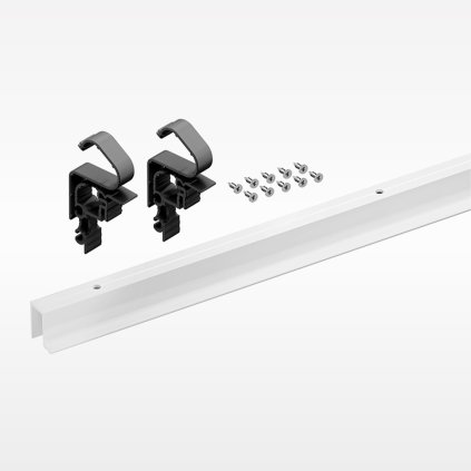 Hettich - WingLine L - Súprava profilov bez dolného vedenia, 2,4 m, Biela