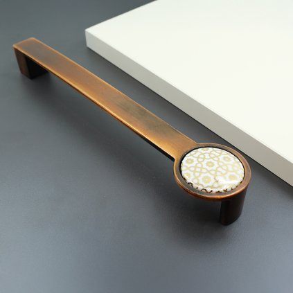 Úchytka - Tomurcuk - 1495, Antická červená mosadz lesklá