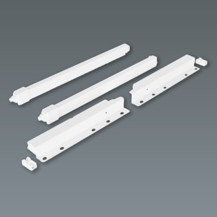 Sada relingov k výsuvu ND30 -  Biela, 201mm výška/ (Variant Dľžka 450 mm)