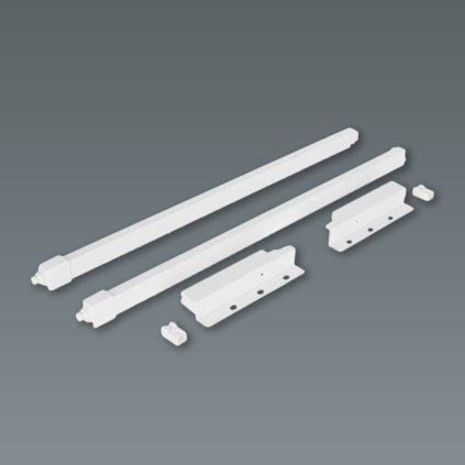 Sada relingov k výsuvu ND30 -  Biela, 137mm výška/