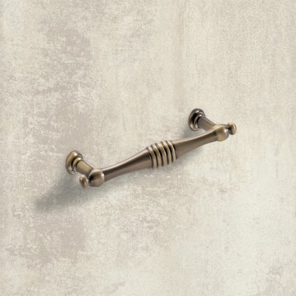 Úchytka - Hettich - Osimo, Mosadz antik, 96 mm - VÝBEH