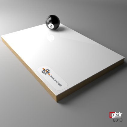 MDF - GIZIR - 6013 - Snow White - 2800 x 1220 x 18 mm