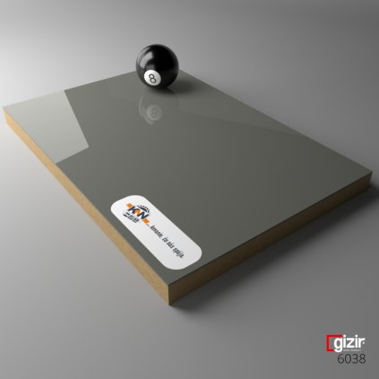 MDF - GIZIR - 6038 - Dust Grey - 2800 x 1220 x 18 mm