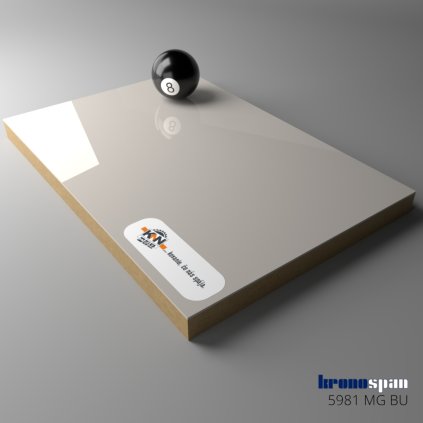KRONOSPAN - Mirror Gloss - 5981 MG - Cashmere - 2800 x 2050 x 18 mm