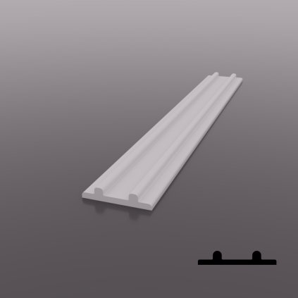 Posuvný systém na sklo TER.1602/AS - spodný vodiaci profil 3 m