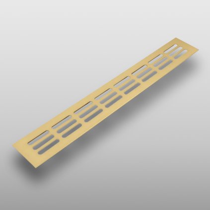 Vetracia mriežka, Zlatá matná, 60 x 600 mm