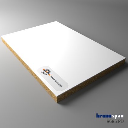 KRONOSPAN - DTDL - 8685 PD - Snow White - 2800 x 2070 x 18 mm