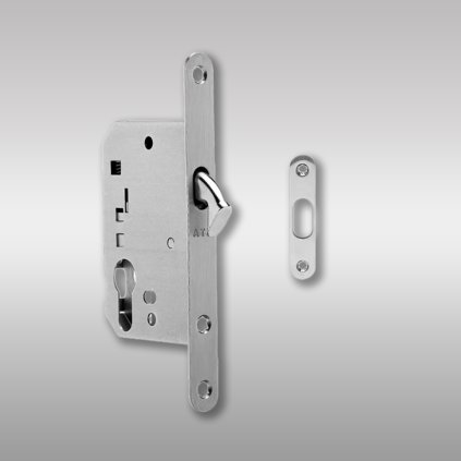 ATZ - Zámok na posuvné dvere 1173 PZ, Nerez matná