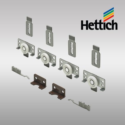 Hettich - SlideLine 56 - sada kovania, 40kg, 2 krídla