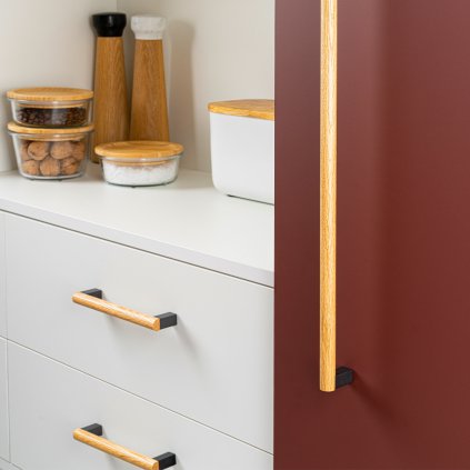 Úchytka - Viefe ETO Lávovo sivá / Dub