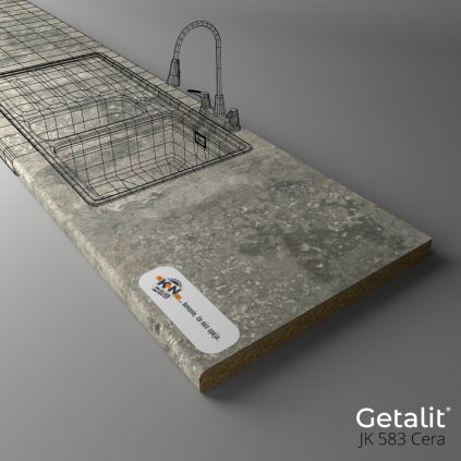 GETALIT - Pracovná doska - JK 583 Cera - 4100 x 1200 x 39 mm