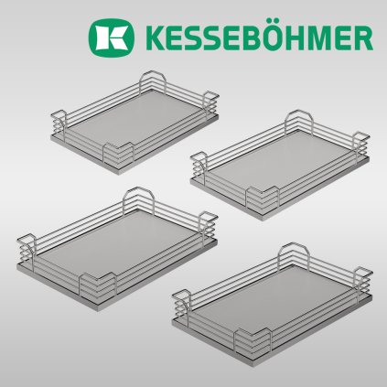Kesseboehmer - MagicCorner koše ARENAplus classic, 4 ks, Strieborná / Sivá