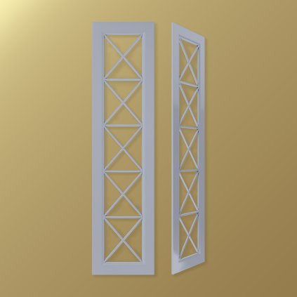 WOWFRONT - TYP : W11 šatníkové skrine RAL farby, 1stranne, mat