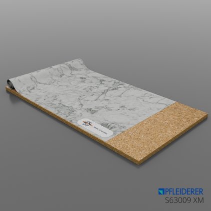PFLEIDERER - HPL - S63009 XM - Carrara Marble - 4100 x 1300 x 0,8 mm