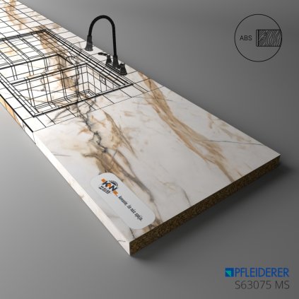 PFLEIDERER - Pracovná Doska - S63075 MS - Romeo - 4100 x 640 x 20 mm (SK PROG)