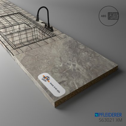 PFLEIDERER - Pracovná Doska - S63021 XM - Breccia Paradiso - 4100 x 640 x 20 mm (SK PROG)