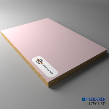PFLEIDERER - DTDL - U17501 SD - Rose - 2800 x 2100 x 18 mm  (SK PROG)