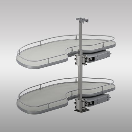 VS - Cornerstone Maxx - rohový výsuv, set Premea 1000, ľavý, Strieborná / Sivá