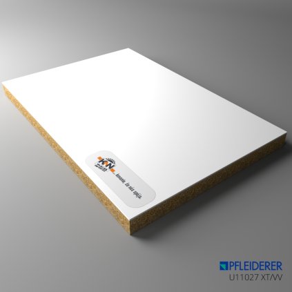 PFLEIDERER - DTD P2 - PrimeBoard - U11027 XT/VV - Icy White - 2800 x 2100 x 19 mm (SK PROG)