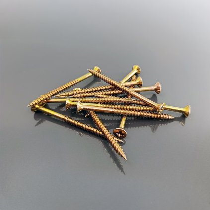 Drevoskrutka - zapustená hlava, žltý zinok, 6 x