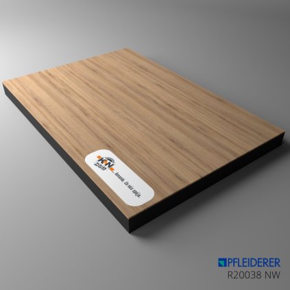 PFLEIDERER - MDF - Čierne jadro - R20038 NW - 2800 x 2100 x 16 mm