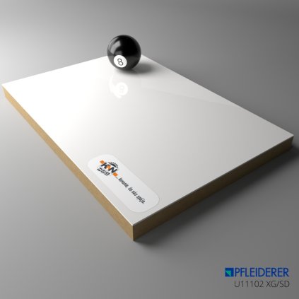 PFLEIDERER - PrimeBoard MDF - U11102 XG/SD Vysoký LESK - 2800 x 2100 x 19 mm
