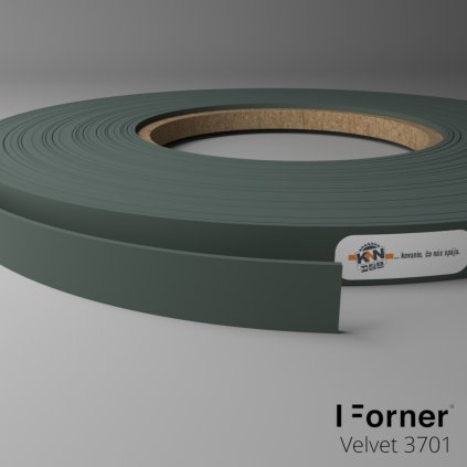 Hrana - VELVET - ABS - 3701 - Fľaškovo zelená 23 x 1 mm