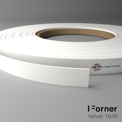 Hrana - VELVET - ABS - 1649 - Alpská biela - 23 x 1 mm