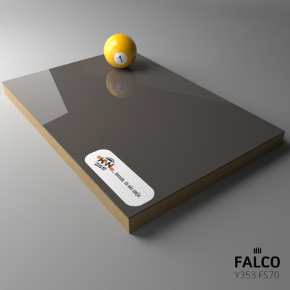 FALCO - MDF - Y353 FS70 - 2800 x 2050 x 18 mm - Obojstranná - Cobal šedá - LESK / 6299