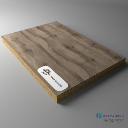 KASTAMONU - DTDL - A674 PS37 - 2800 x 2070 x 18 mm - Majestic Oak
