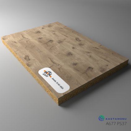 KASTAMONU - DTDL - A677 PS37 - 2800 x 2070 x 18 mm - Malmo Oak
