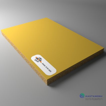 KASTAMONU - DTDL - D273 PS30/PS71 - 2800 x 2070 x 18 mm - Mustard