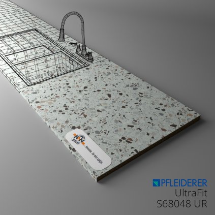 PFLEIDERER - Pracovná doska ULTRAFIT - S68048 UR - 2050 x 1200 x 13 mm