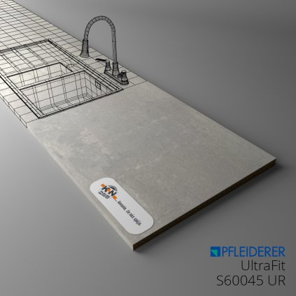 PFLEIDERER - Pracovná doska ULTRAFIT - S60045 UR - 2050 x 1200 x 13 mm