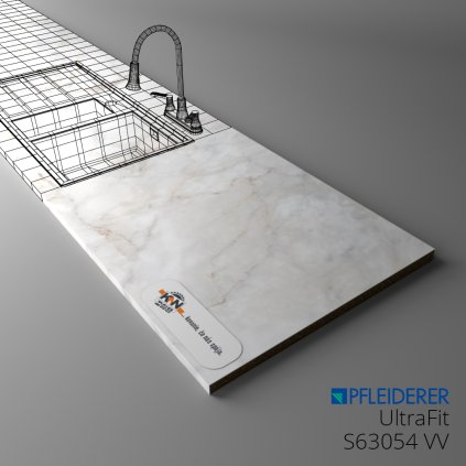 PFLEIDERER - Pracovná doska ULTRAFIT - S63054 VV - 2050 x 1200 x 13 mm