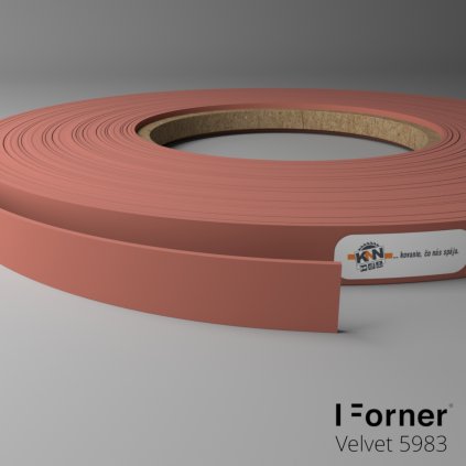 Hrana - VELVET - ABS - 5983 - Tehlová - 23 x 1 mm