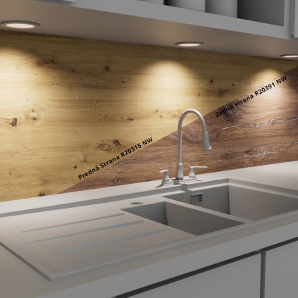 PFLEIDERER - Zástena P2 - R20315 NW / R20391 NW - 2050 x 600 x 9.2 mm