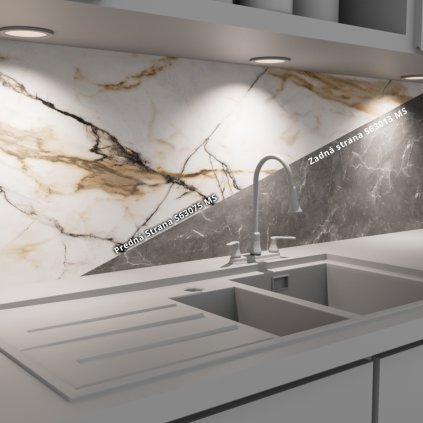 PFLEIDERER - Zástena MDF - S63075 MS / S63013 MS - 2050 x 640 x 9.2 mm