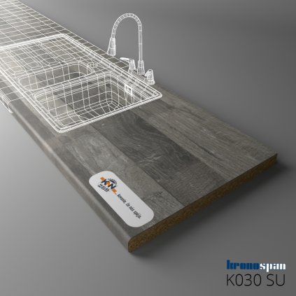 KRONOSPAN - Pracovná doska - K030 SU - Java Block Wood - 2050 x 900 x 38 mm