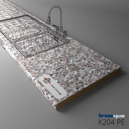 KRONOSPAN - Pracovná doska - K204 PE - Classic Granite - 2050 x 600 x 38 mm