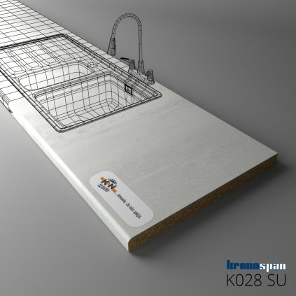 KRONOSPAN - Pracovná doska - K028 SU - Portland - 2050 x 900 x 38 mm