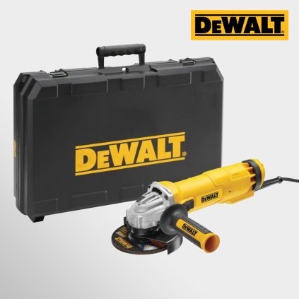 DeWALT - Brúska uhlová 125 mm, 1200W, set kufrík + diam. kotúč