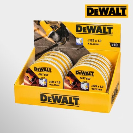 DeWALT - Kotúč rezný 125 x 1,0mm (10ks v plechovke)