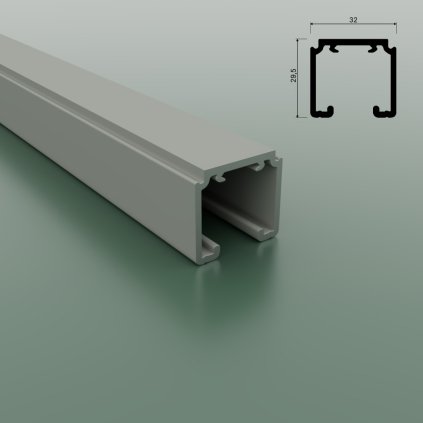SISCO Silent - horné vedenie, 50/80 kg, 2000 mm