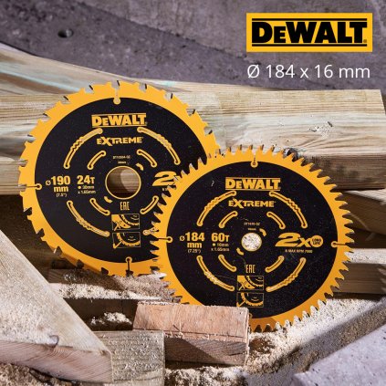 DeWALT - Kotúč pílový, 184 x 16 mm, 40z ATB