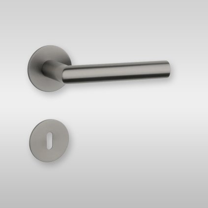 Kľučka SH - OVAL - R 1750 3SM, kľučka + rozeta, BB, Grafit matný